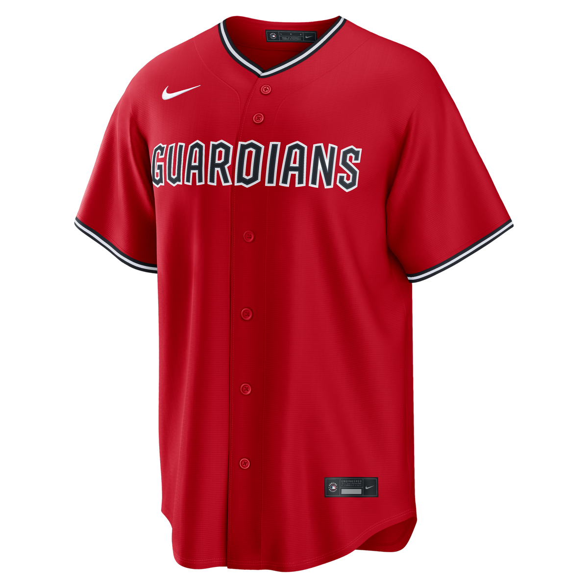 Cleveland Guardians José Ramírez Red Alternate Replica Jersey product image 3, provided for visual reference and product