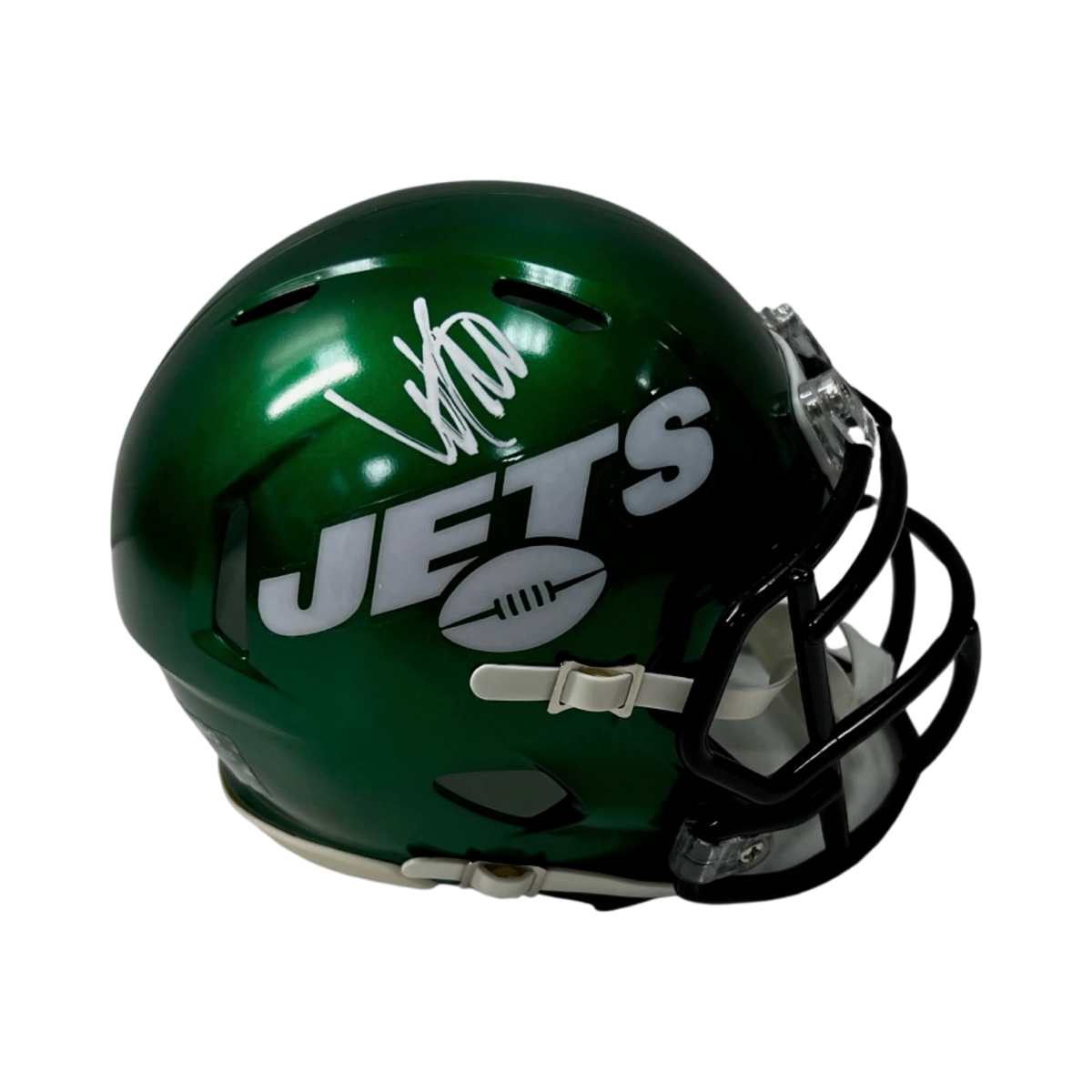 Will McDonald Autographed New York Jets Speed Mini Helmet JSA product image 1, provided for visual reference and product