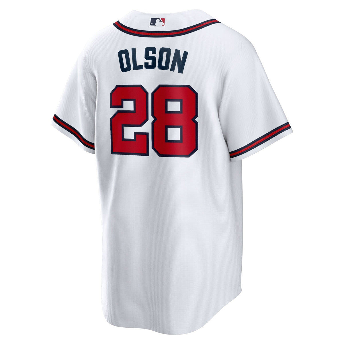 Atlanta Braves Matt Olson White Home Replica Player Jersey product image 4, provided for visual reference and product detail