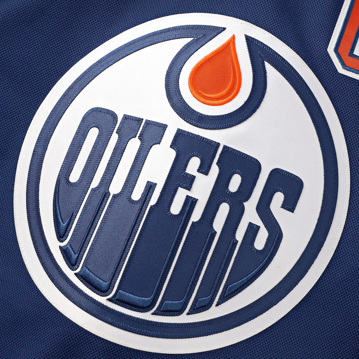 Edmonton Oilers Connor McDavid Royal Home Premium Jersey product image 5, provided for visual reference and product detail