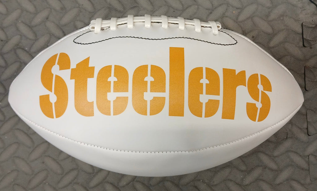 Pittsburgh Steelers Full size Wilson logo football Perfect product image 2
