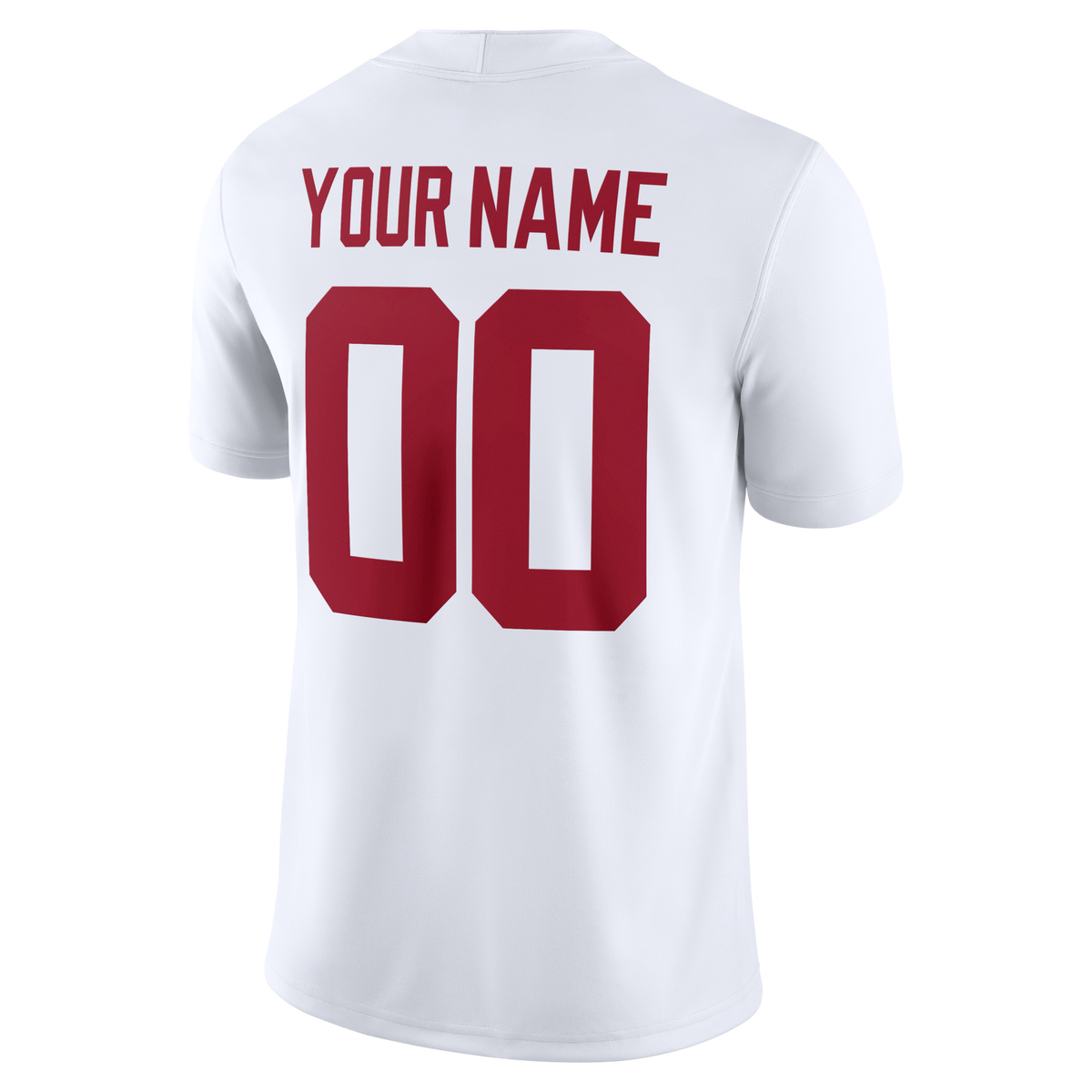 Alabama Crimson Tide Custom Game Jersey - White product image 4, provided for visual reference and product detail review