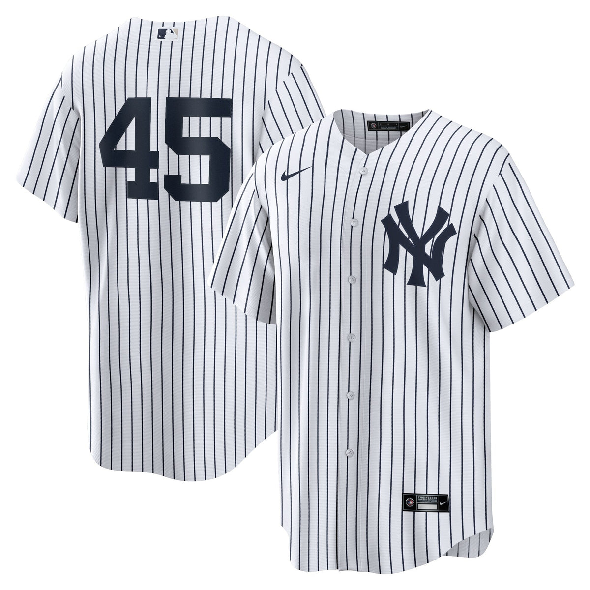 New York Yankees Gerrit Cole White Home Replica Player Name Jersey product image 2, provided for visual reference and