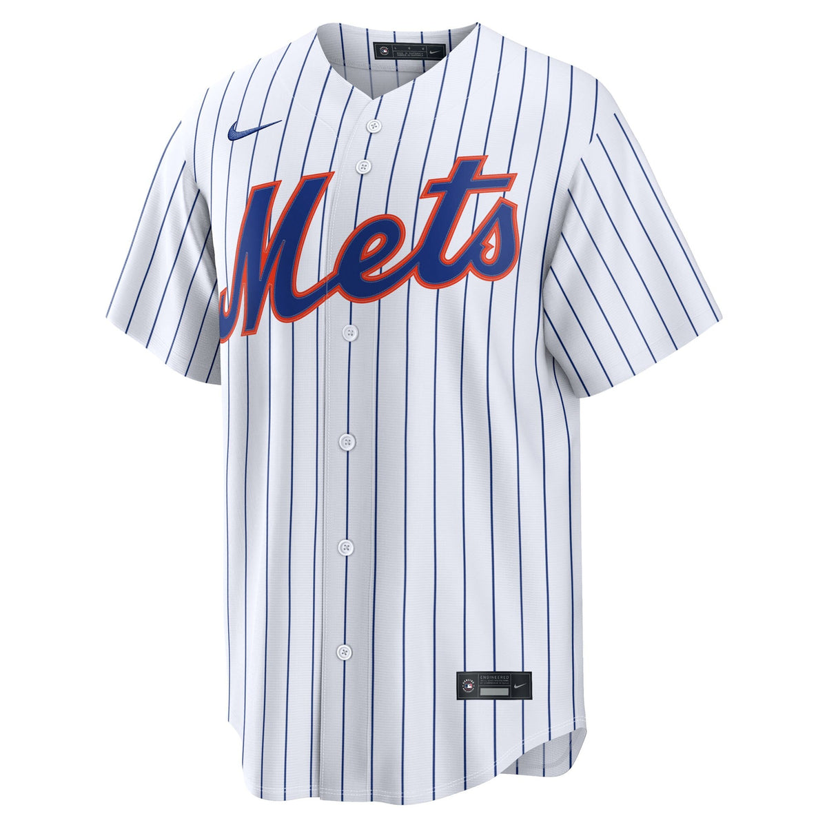 New York Mets Carson Benge White Home Replica Jersey product image 3, provided for visual reference and product detail review