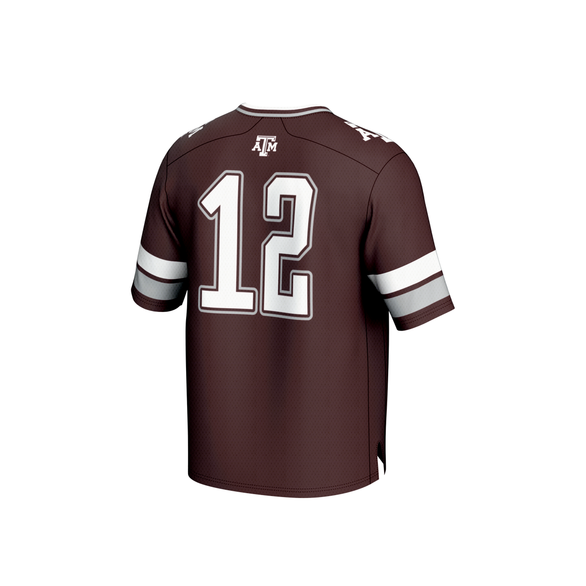 #12 Texas A&M Aggies Lightweight Collegiate Football Fashion Jersey - Maroon product image 4, provided for visual reference