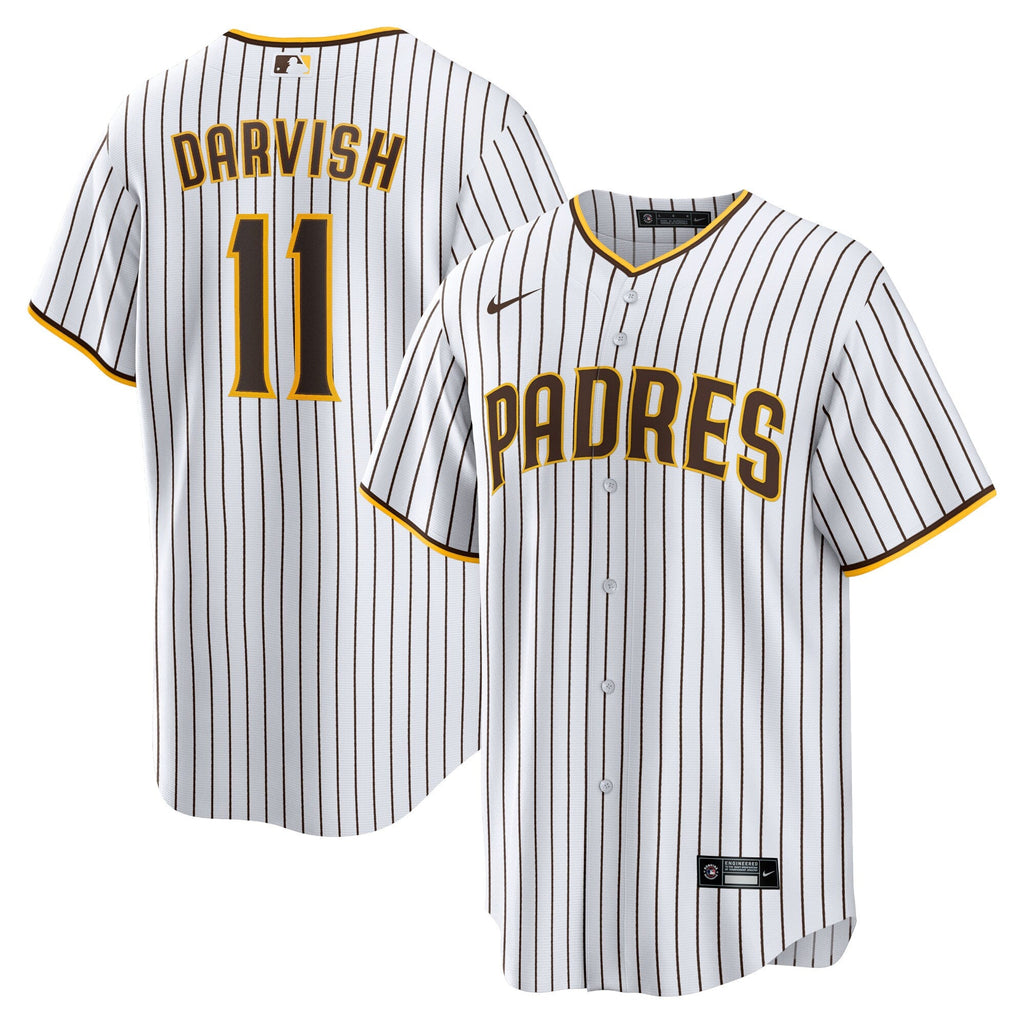San Diego Padres Yu Darvish White Home Replica Player Jersey product image 2, provided for visual reference and product