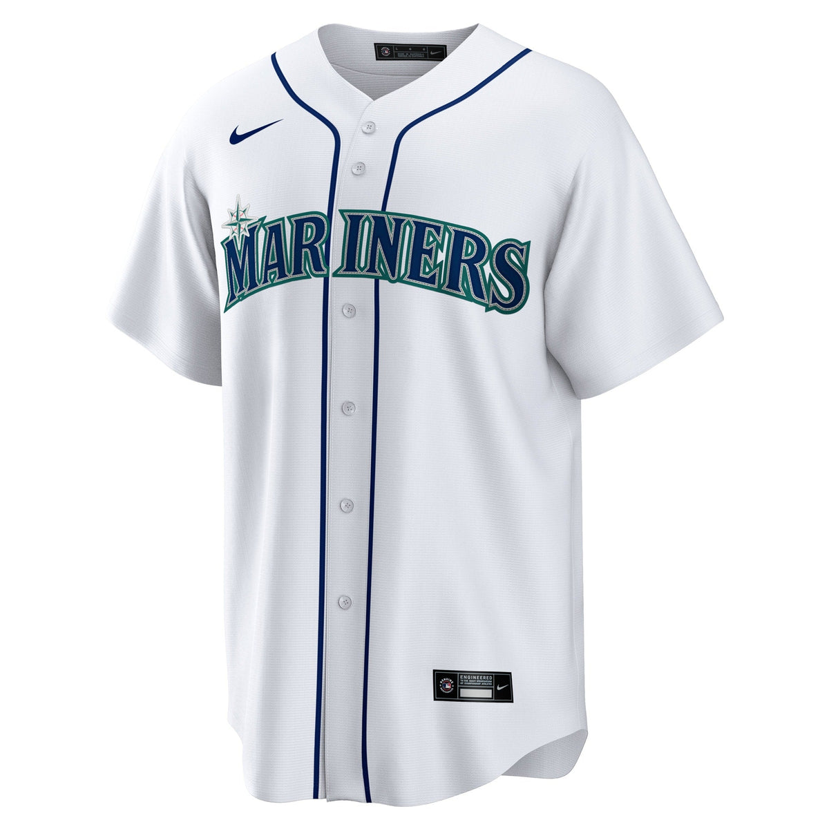 Seattle Mariners Julio Rodriguez White Home Replica Player Jersey product image 3, provided for visual reference and product