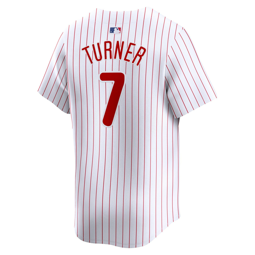 Philadelphia Phillies Trea Turner White Home Limited Player Jersey product image 4, provided for visual reference and