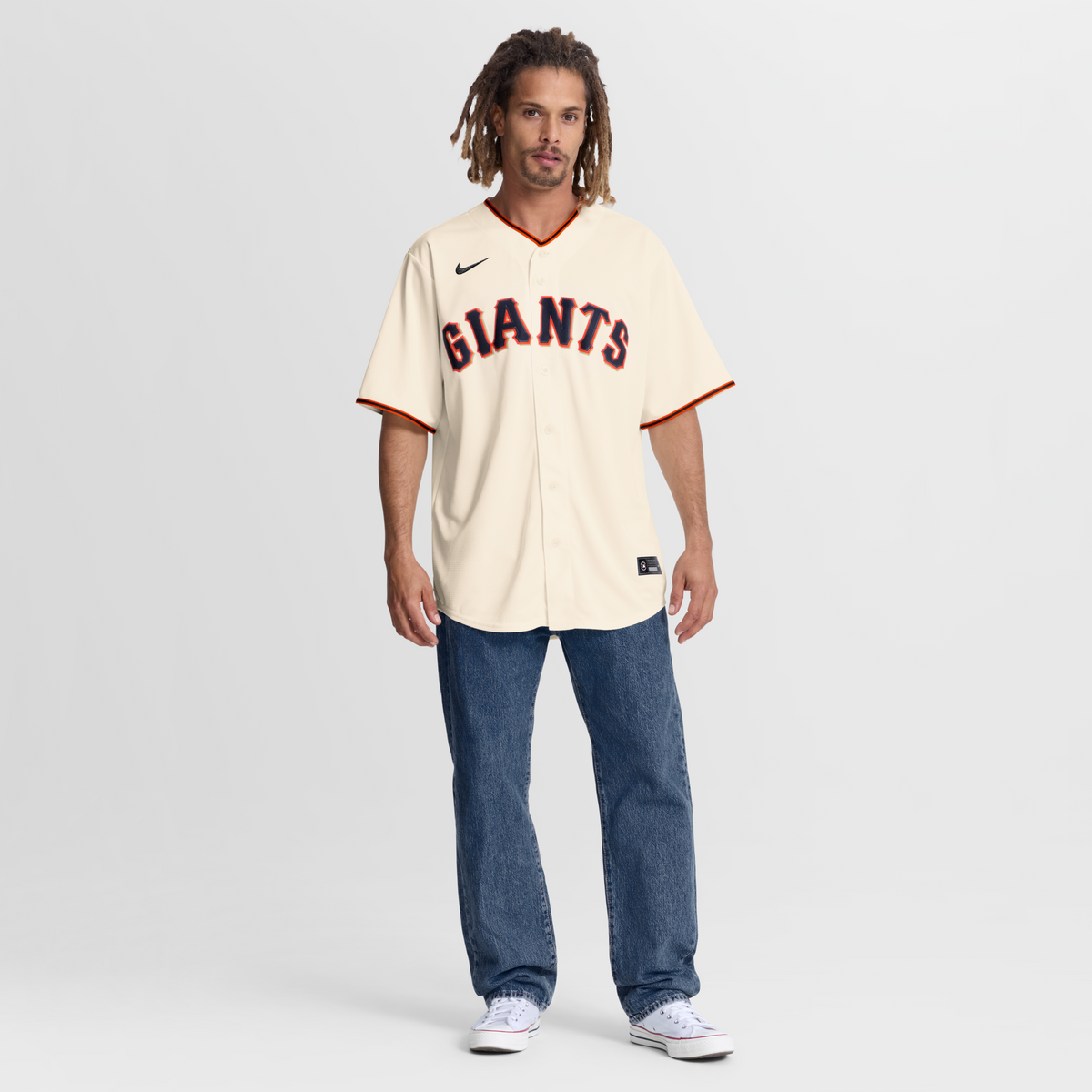 San Francisco Giants Bryce Eldridge Cream Home Replica Jersey product image 5, provided for visual reference and product