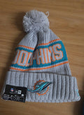 Miami Dolphins Official NFL New Era winter knit Hat with product image 1