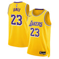 Los Angeles Lakers Icon Edition Swingman Jersey - Gold - Lebron James product image 1, provided for visual reference and