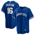 Kansas City Royals Bo Jackson Rush Blue Alternate 2 Replica Jersey product image 1, provided for visual reference and