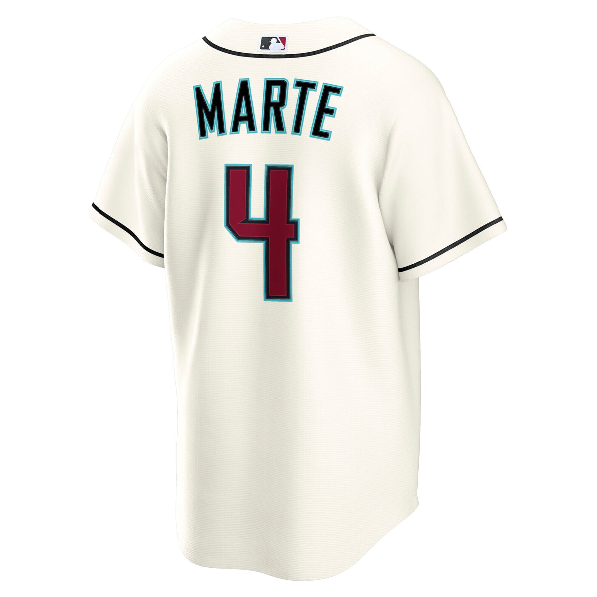 Arizona Diamondbacks Ketel Marte Cream Home Replica Jersey product image 4, provided for visual reference and product detail