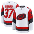 Carolina Hurricanes Andrei Svechnikov White Away Premium Jersey product image 1, provided for visual reference and product