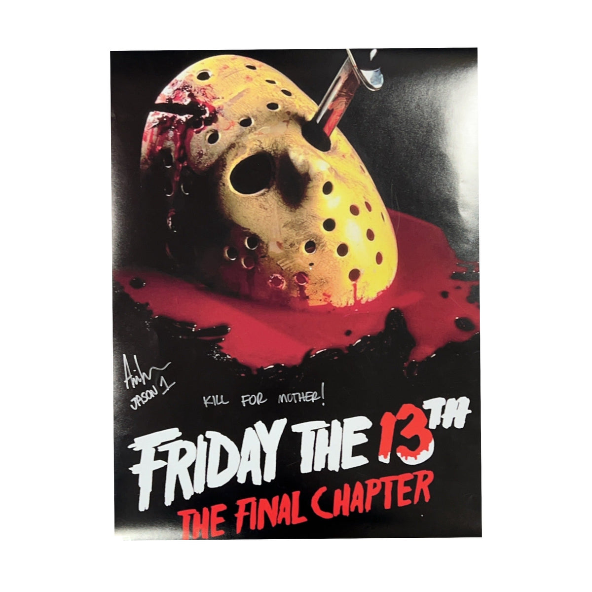 Ari Lehman Autographed Friday The 13th 16x20 "Kill For Mother! Jason 1" Inscription Steiner CX product image 1, provided for