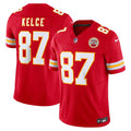 Kansas City Chiefs Travis Kelce Red Vapor F.U.S.E. Limited Jersey product image 1, provided for visual reference and product