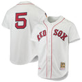 Boston Red Sox Nomar Garciaparra White 1997 Cooperstown Collection Authentic Jersey product image 1, provided for visual