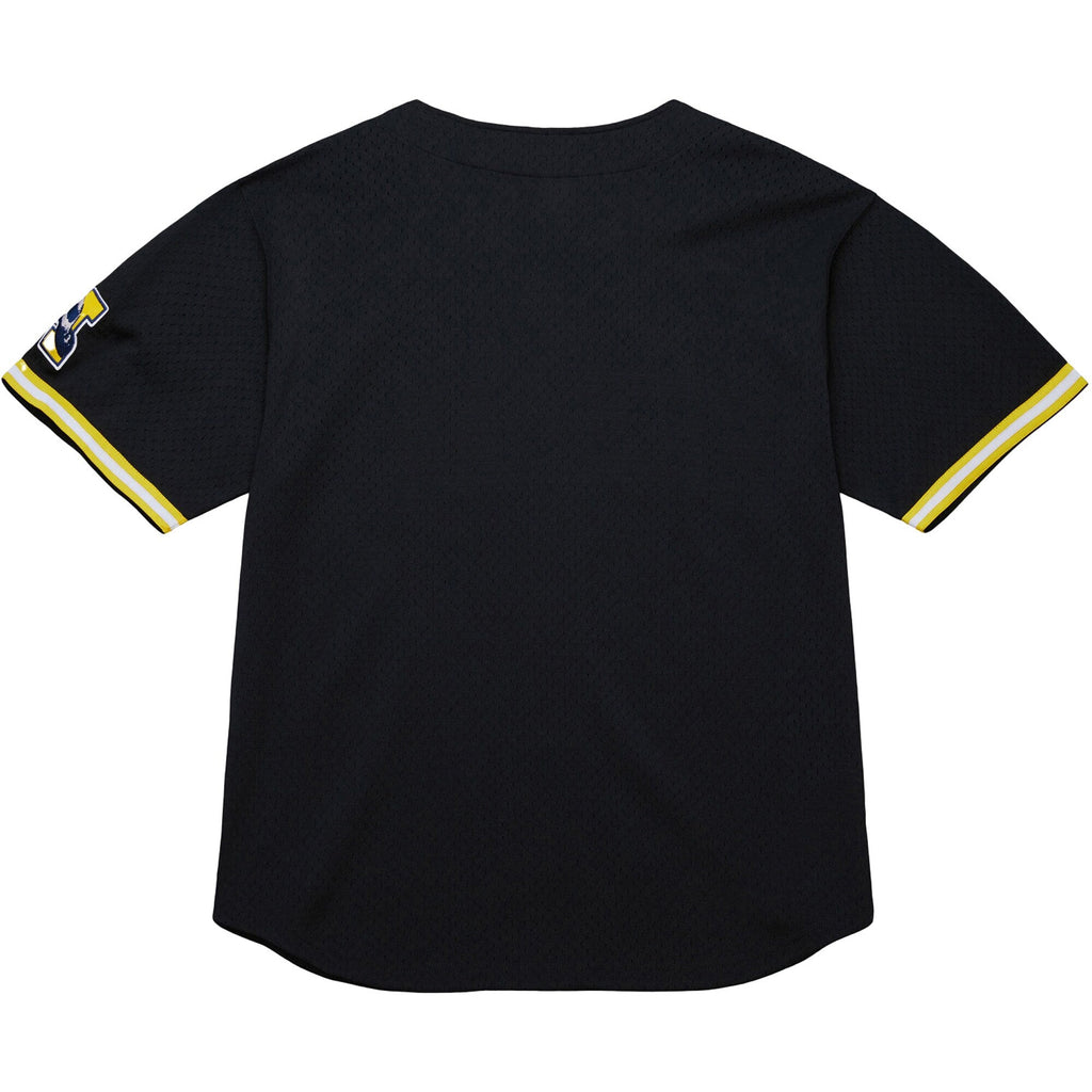 Michigan Wolverines On The Clock Full-Button Fashion Jersey - Black product image 4, provided for visual reference and