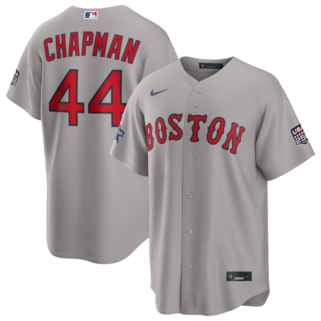 2026 All-Star Game Boston Red Sox Aroldis Chapman Gray Replica Jersey product image 2, provided for visual reference and