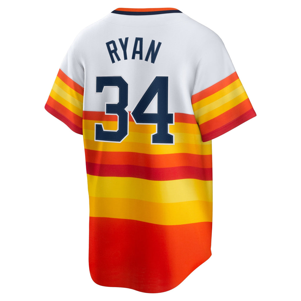 Houston Astros Nolan Ryan White Home Cooperstown Collection Player Jersey product image 4, provided for visual reference and