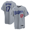 Los Angeles Dodgers Shohei Ohtani Gray Road Stadium Jersey product image 1, provided for visual reference and product detail