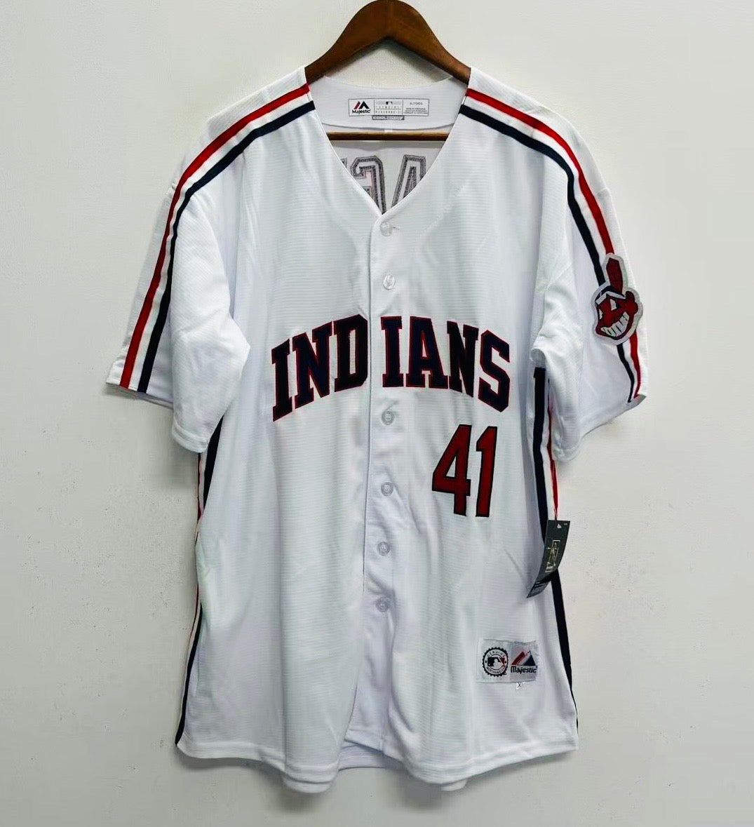 Charles Nagy Cleveland Indians Official MLB Majestic Jersey product image 2