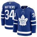 Toronto Maple Leafs Auston Matthews Blue Home Premium Jersey product image 1, provided for visual reference and product