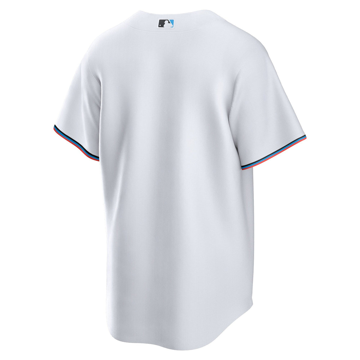 Miami Marlins White Home Blank Replica Jersey product image 4, provided for visual reference and product detail review
