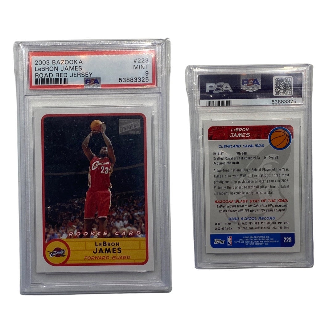 2003 LeBron James Bazooka #223 Beckett MINT 9 product image 1, provided for visual reference and product detail review