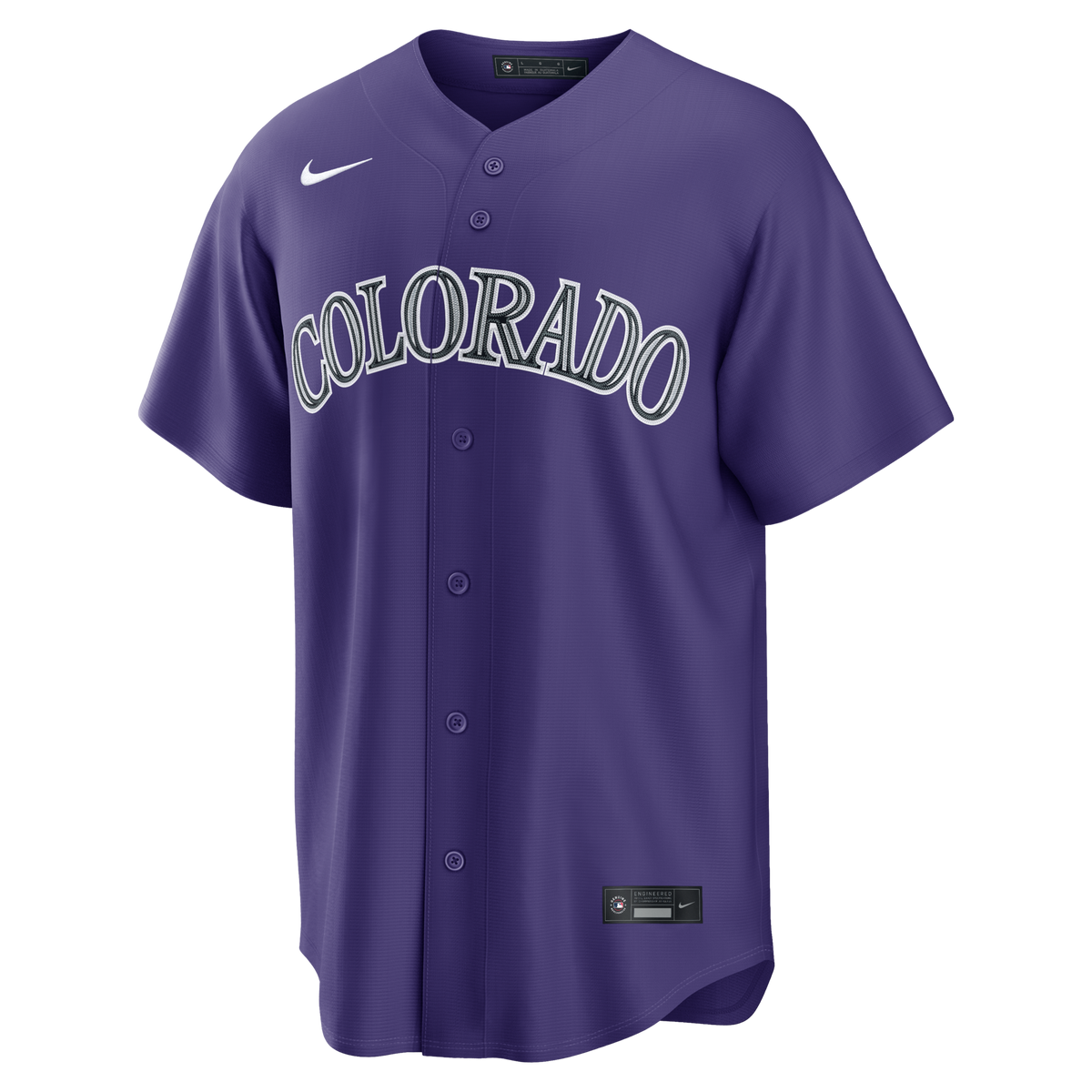 Colorado Rockies Kris Bryant Purple Alternate Replica Jersey product image 3, provided for visual reference and product
