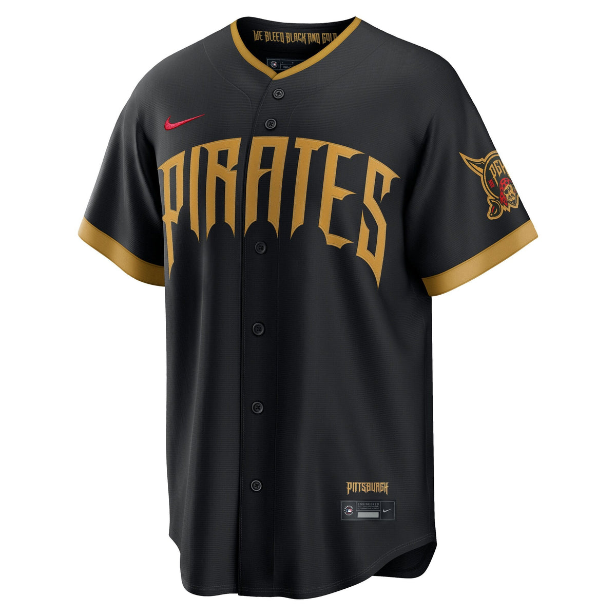 Pittsburgh Pirates Paul Skenes Black 2026 City Connect Stadium Jersey product image 3, provided for visual reference and