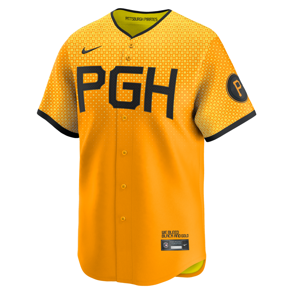 Pittsburgh Pirates Oneil Cruz Gold City Connect Limited Jersey product image 3, provided for visual reference and product
