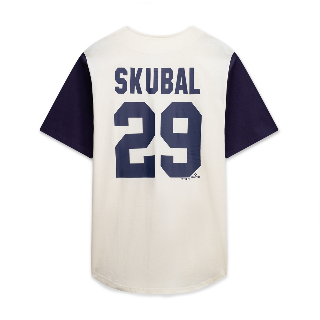 Detroit Tigers Cream/Navy Big & Tall Two-Color Fashion Jersey product image 4, provided for visual reference and product