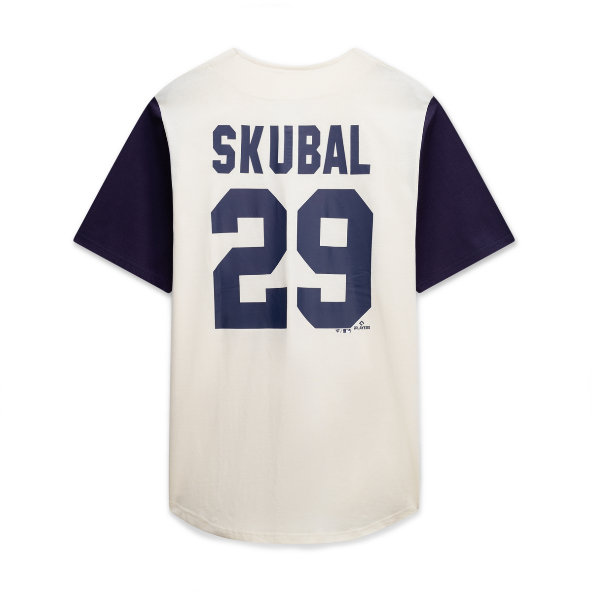 Detroit Tigers Cream/Navy Big & Tall Two-Color Fashion Jersey product image 4, provided for visual reference and product