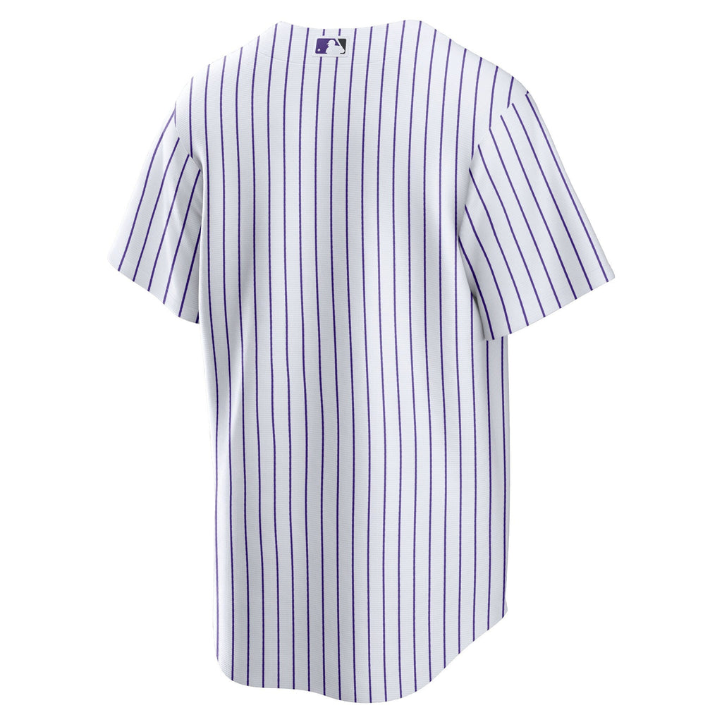 Colorado Rockies White Home Blank Replica Jersey product image 4, provided for visual reference and product detail review