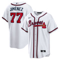 Atlanta Braves Joe Jiménez White Home Replica Player Jersey product image 1, provided for visual reference and product