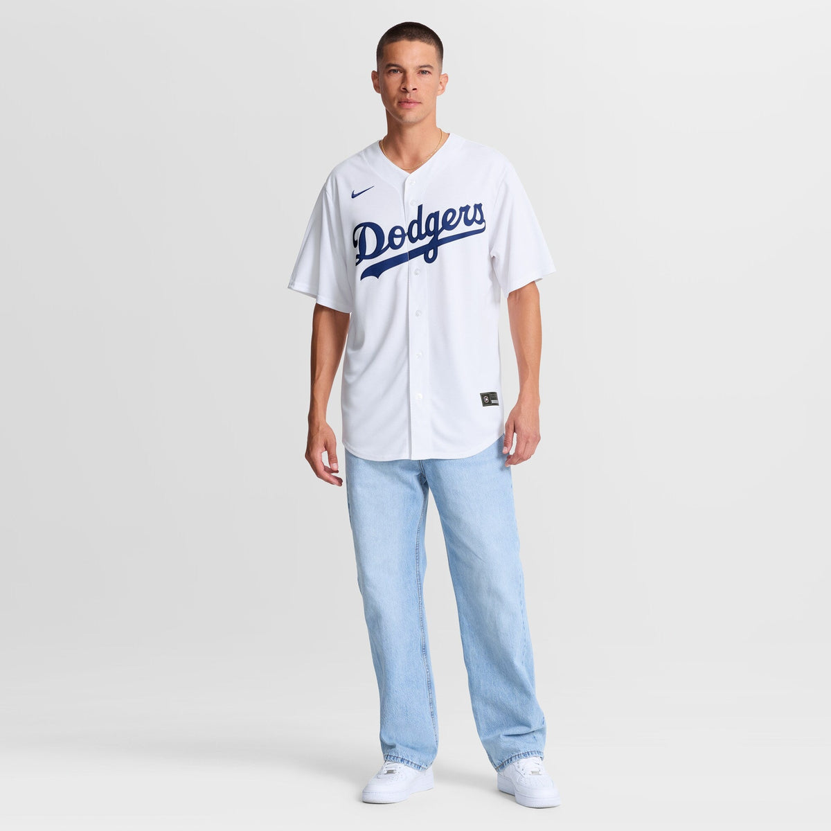 Los Angeles Dodgers Tommy Edman White Home Replica Jersey product image 5, provided for visual reference and product detail