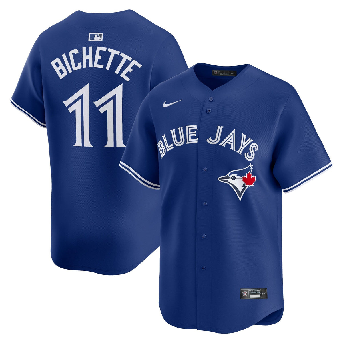 Toronto Blue Jays Bo Bichette Royal Alternate Limited Player Jersey product image 1, provided for visual reference and