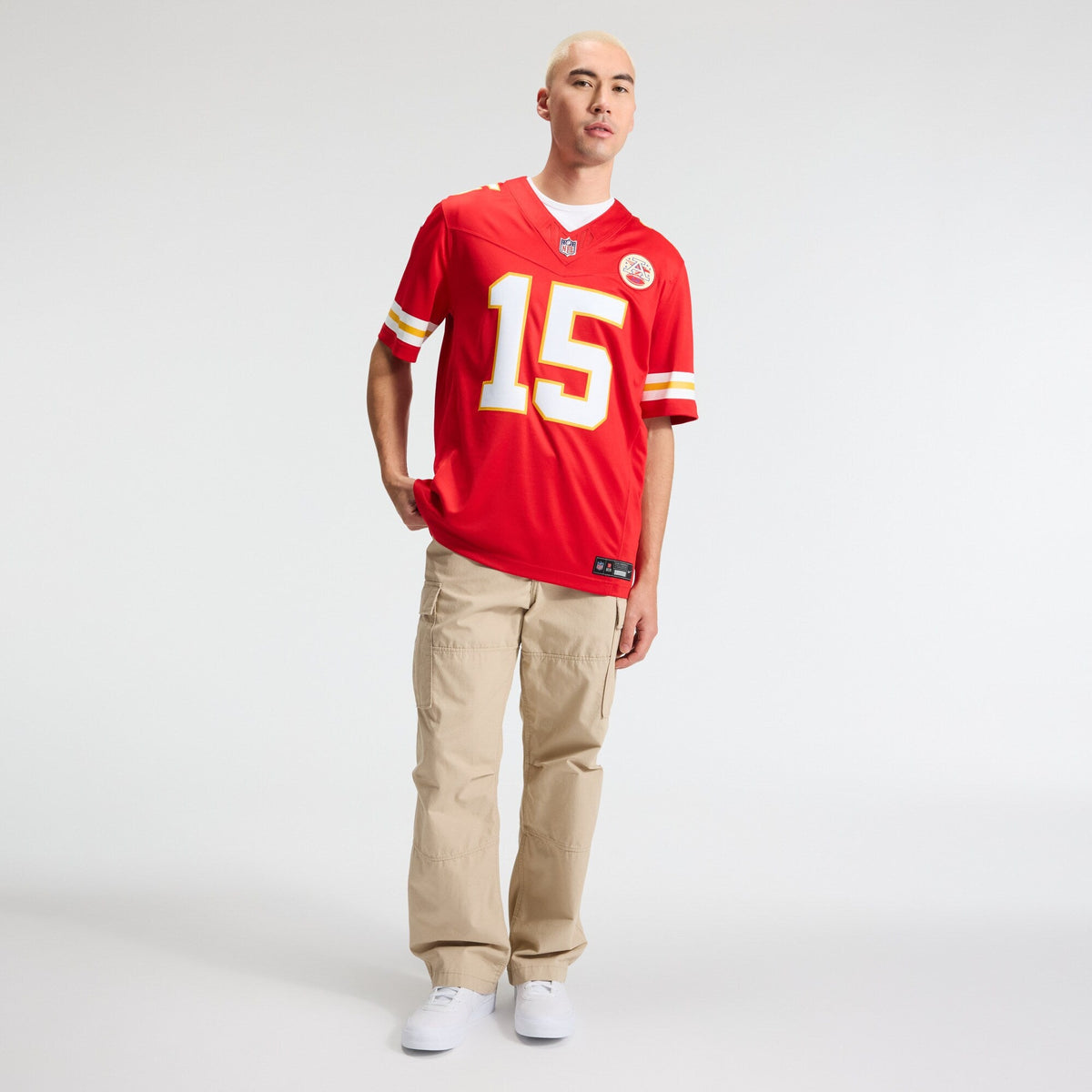 Kansas City Chiefs Patrick Mahomes Red Team Vapor F.U.S.E. Stitched Limited Jersey product image 5, provided for visual