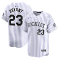 Colorado Rockies Kris Bryant White Home Limited Player Jersey product image 1, provided for visual reference and product