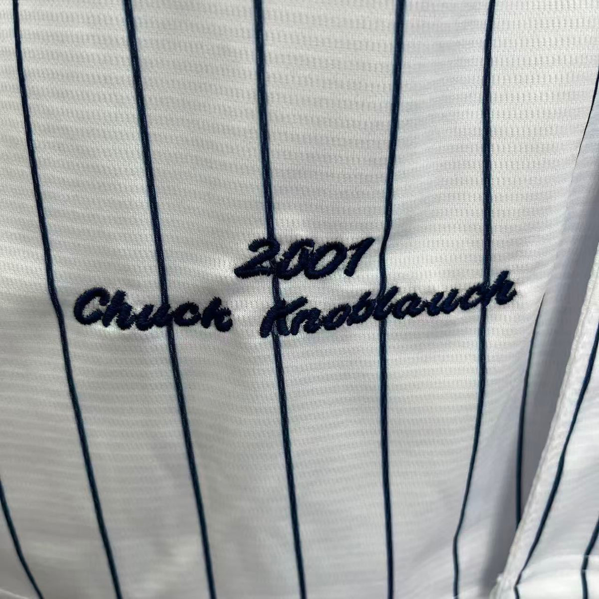 Chuck Knoblauch 2001 New York Yankees Official MLB Mitchell product image 3