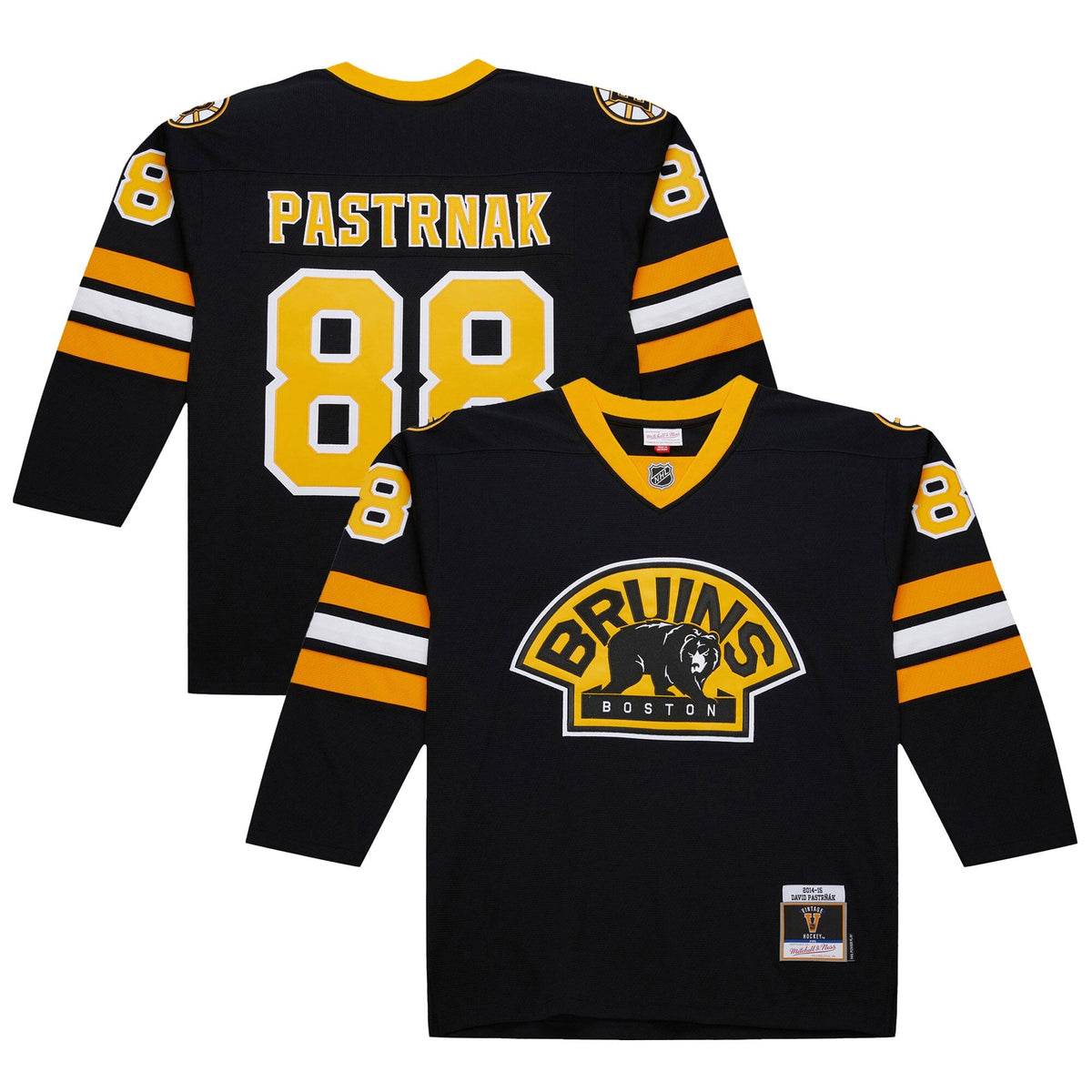 Boston Bruins David Pastrnak Black 2014-15 Power Play Jersey product image 1, provided for visual reference and product