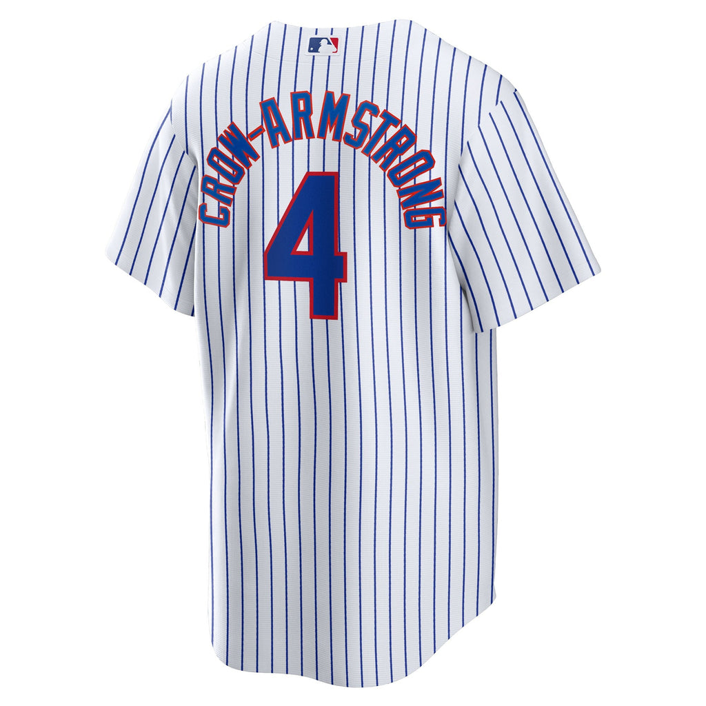 Chicago Cubs Pete Crow-Armstrong White Home Replica Jersey product image 4, provided for visual reference and product detail