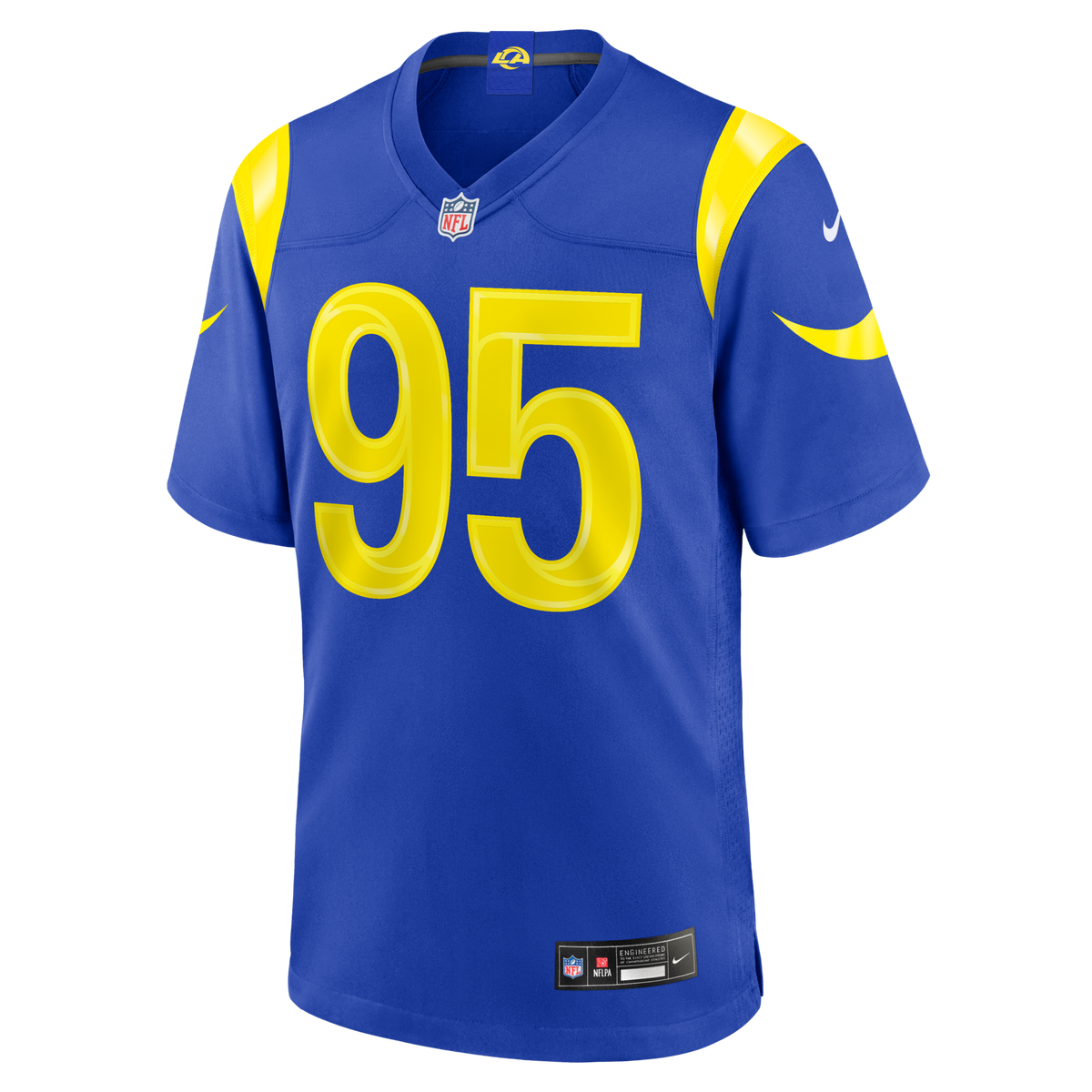 Los Angeles Rams Myles Garrett Royal Game Jersey product image 3, provided for visual reference and product detail review