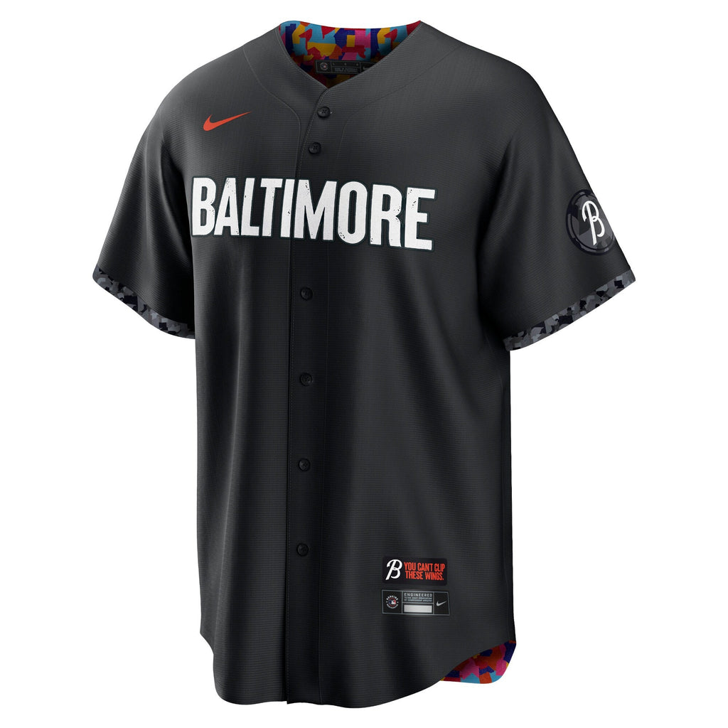 Baltimore Orioles Black City Connect Replica Jersey product image 3, provided for visual reference and product detail review
