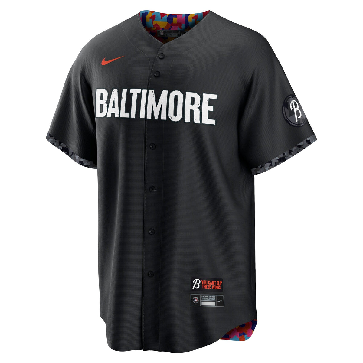 Baltimore Orioles Black City Connect Replica Jersey product image 3, provided for visual reference and product detail review
