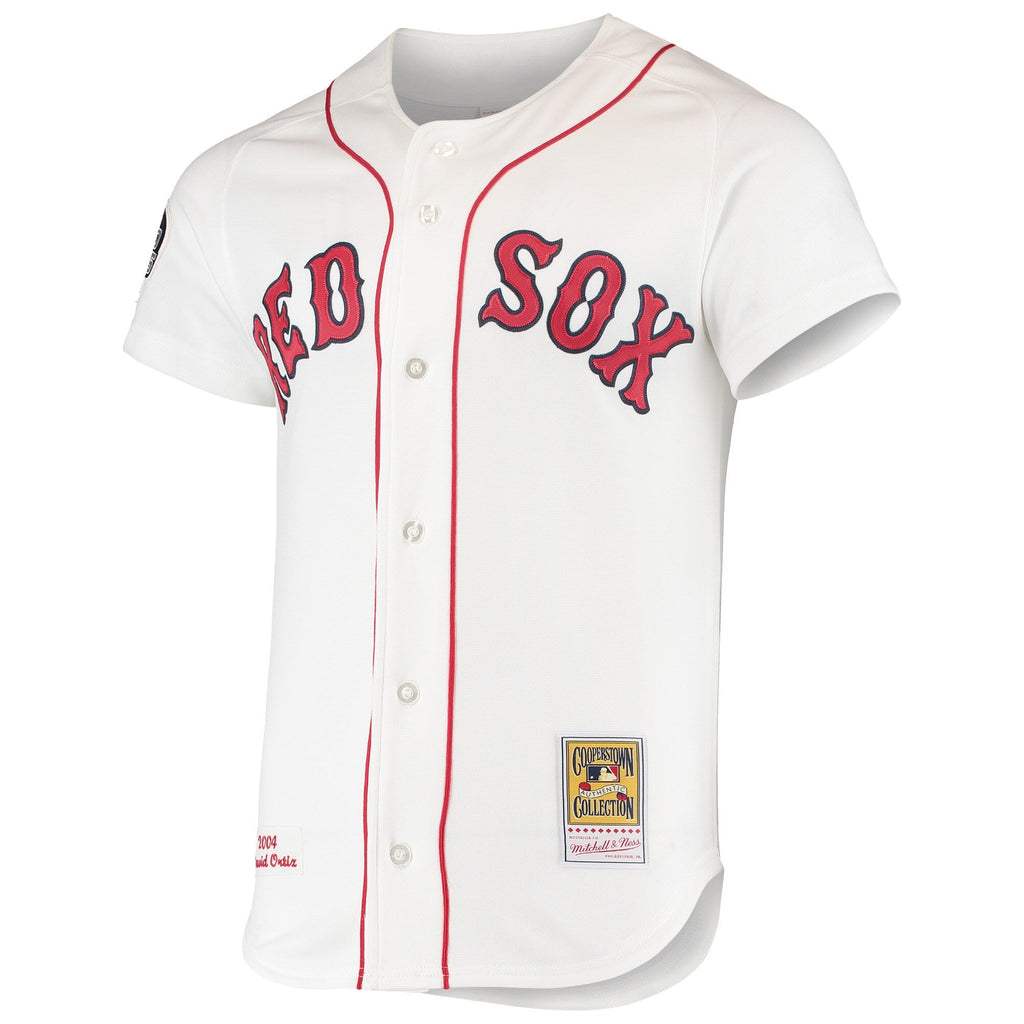 Boston Red Sox David Ortiz White 2004 Cooperstown Collection Home Authentic Jersey product image 3, provided for visual
