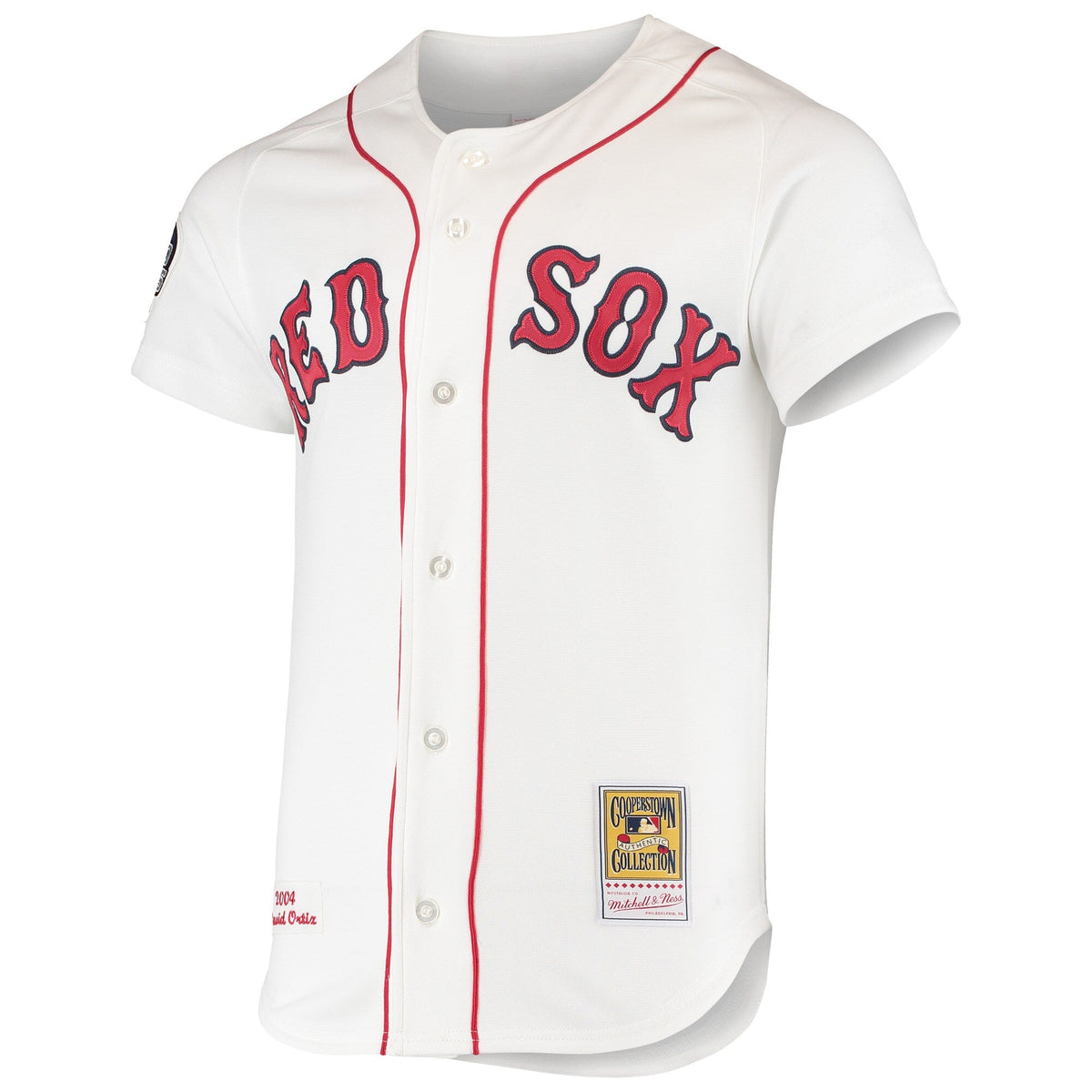 Boston Red Sox David Ortiz White 2004 Cooperstown Collection Home Authentic Jersey product image 3, provided for visual