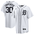 Detroit Tigers Kerry Carpenter White Home Replica Jersey product image 1, provided for visual reference and product detail