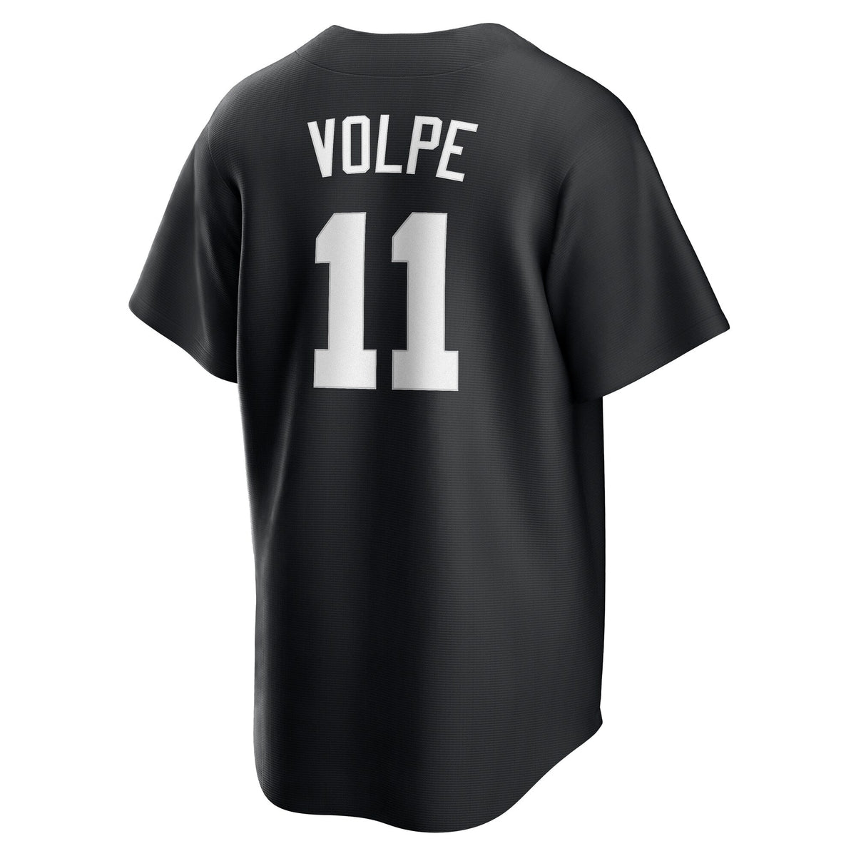 New York Yankees Anthony Volpe Black Fashion Replica Player Jersey product image 4, provided for visual reference and